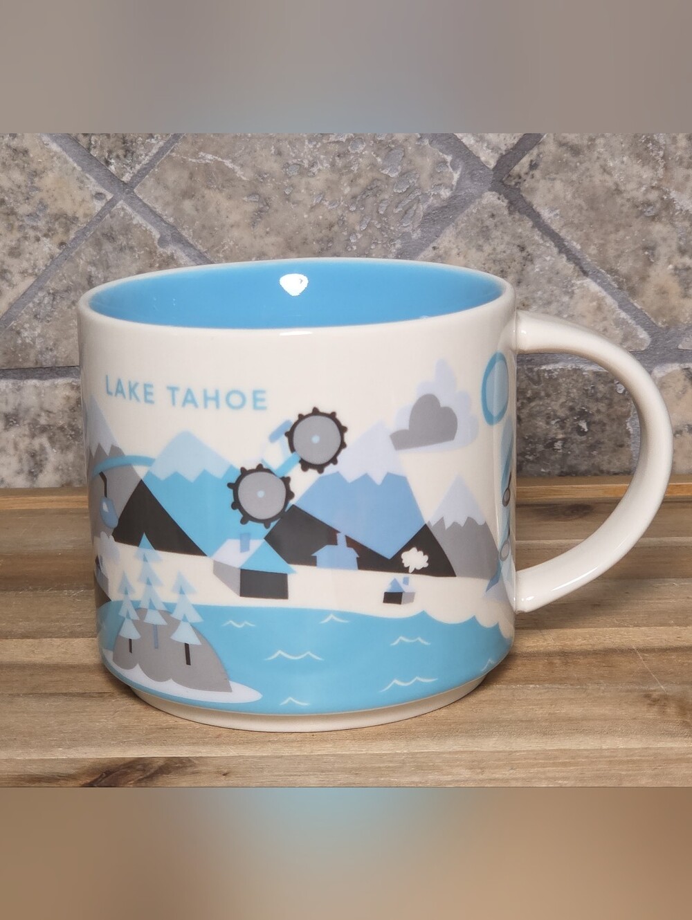 Starbucks Lake Tahoe You are here Collection Coffee Cup Mug 2015 16 Oz.